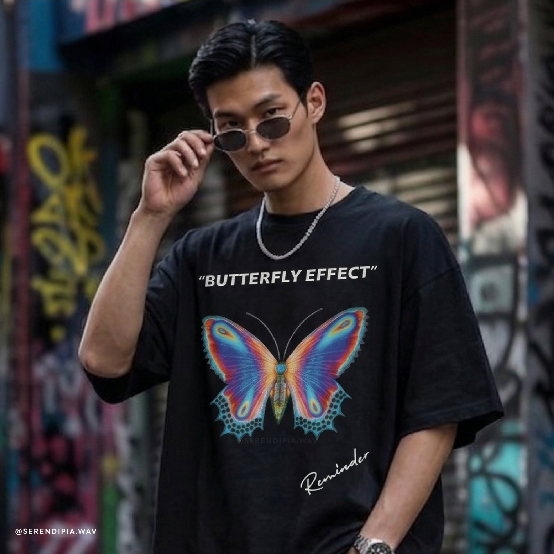 Camisa Oversize Butterfly Effect