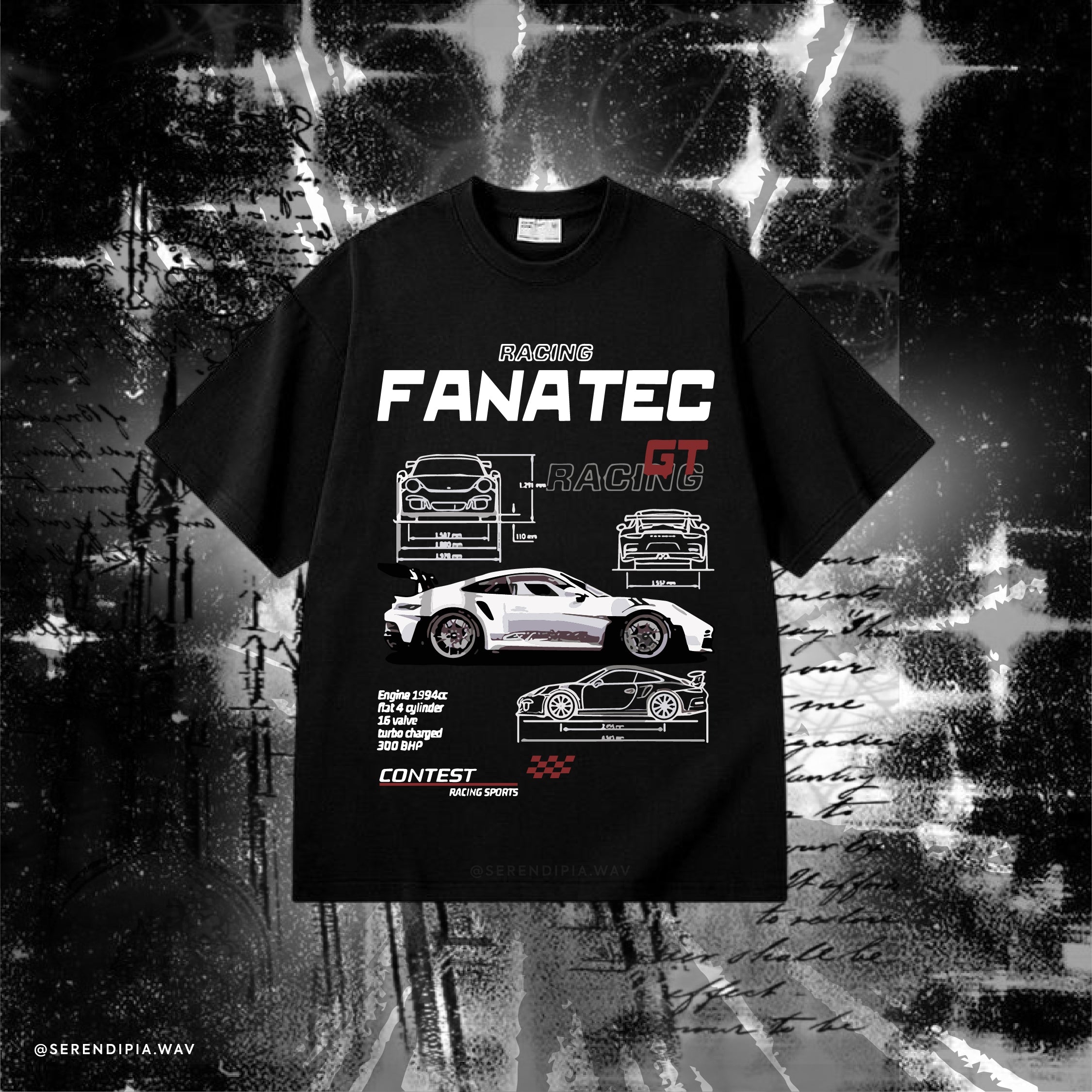 Camisa Oversize Racing Fanatec
